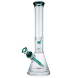 (WATER PIPE) 15.5" DIAMOND CUT UFO PERC - TEAL