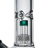 (WATER PIPE) 15.5" DIAMOND CUT UFO PERC - TEAL