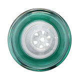(WATER PIPE) 15.5" DIAMOND CUT UFO PERC - JADE GREEN