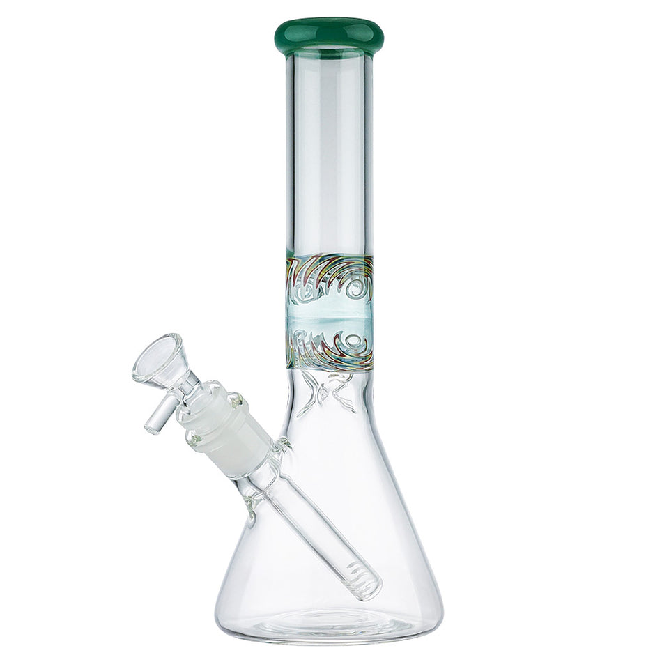 (WATER PIPE) 10" REVERSE DESIGN - GREEN