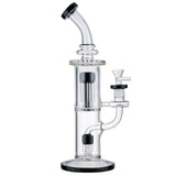 (WATER PIPE) 13" TREE PERC DOUBLE WHEEL - BLACK