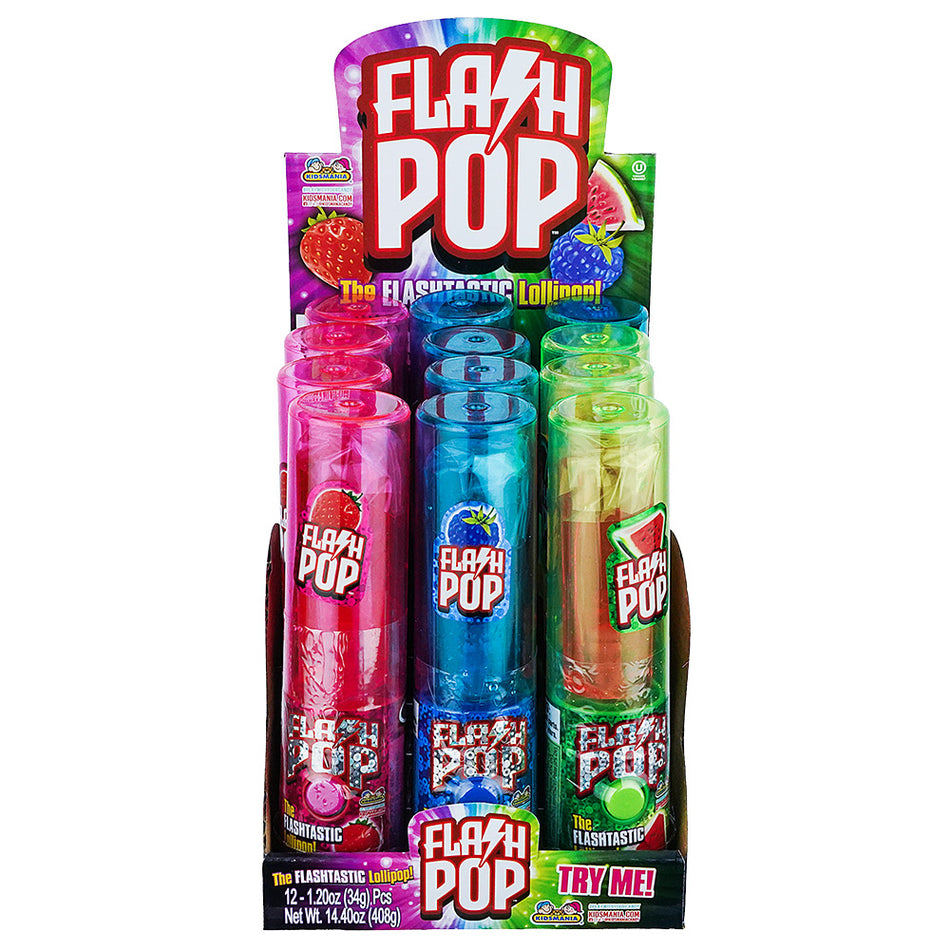 (CANDY TOY) FLASH POP 12CT