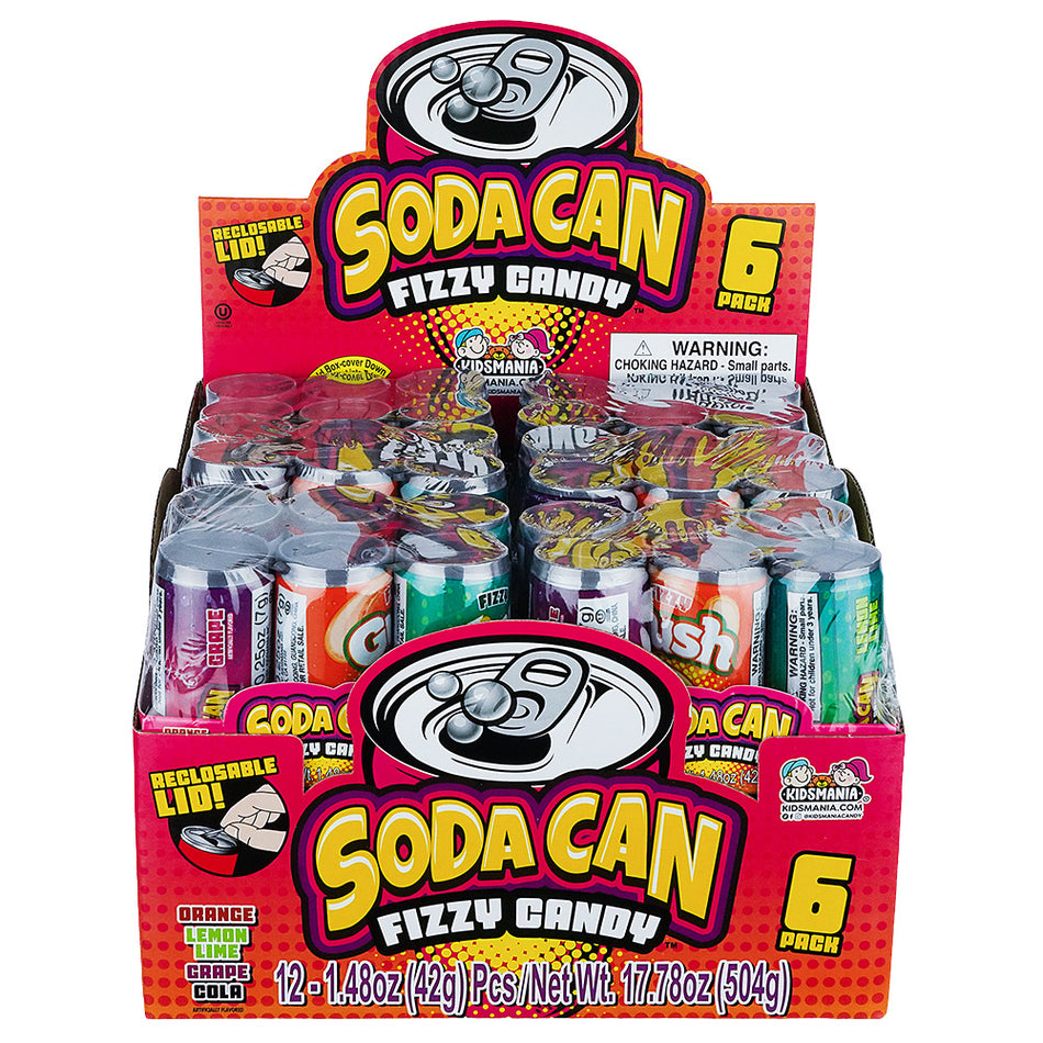 (CANDY TOY) SODA CAN 12CT