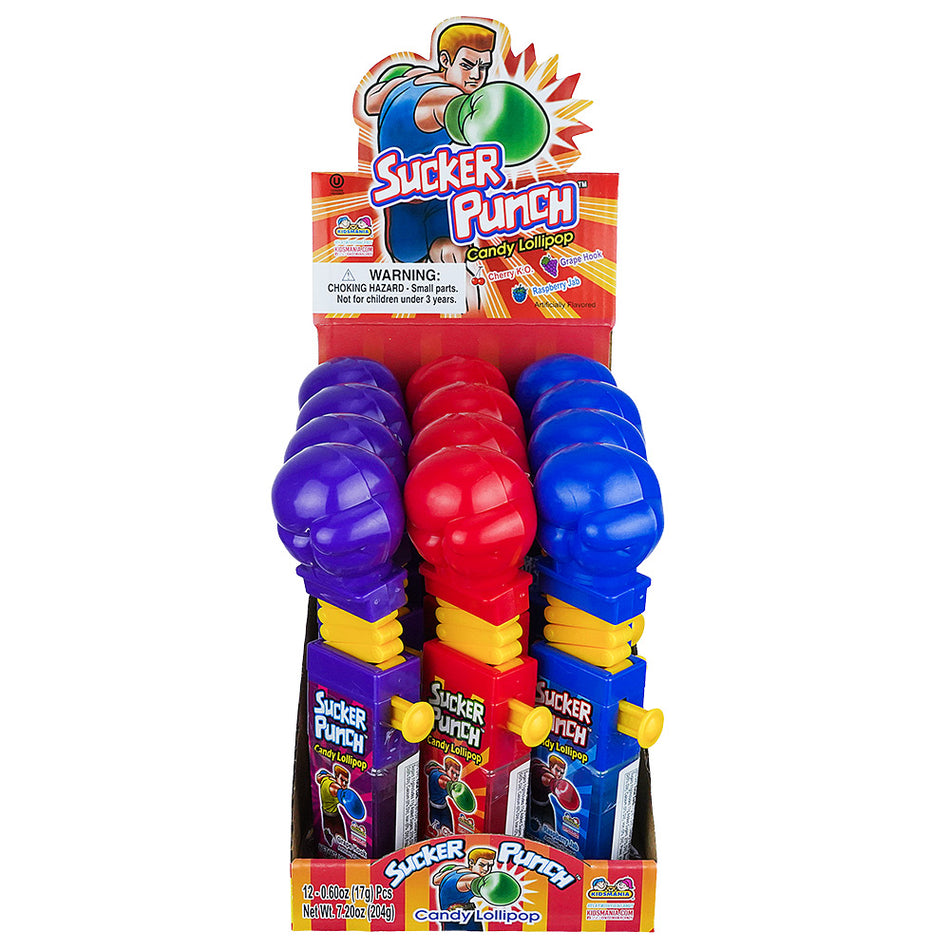 (CANDY TOY) SUCKER PUNCH 12CT