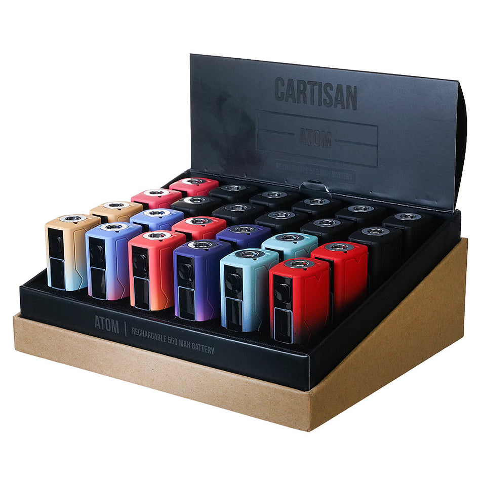BATTERY) CARTISAN ATOM 510 THREAD BATTERY SET Hibro Wholesale BATTERY) CARTISAN ATOM 510 THREAD BATTERY SET Hibro Wholesale