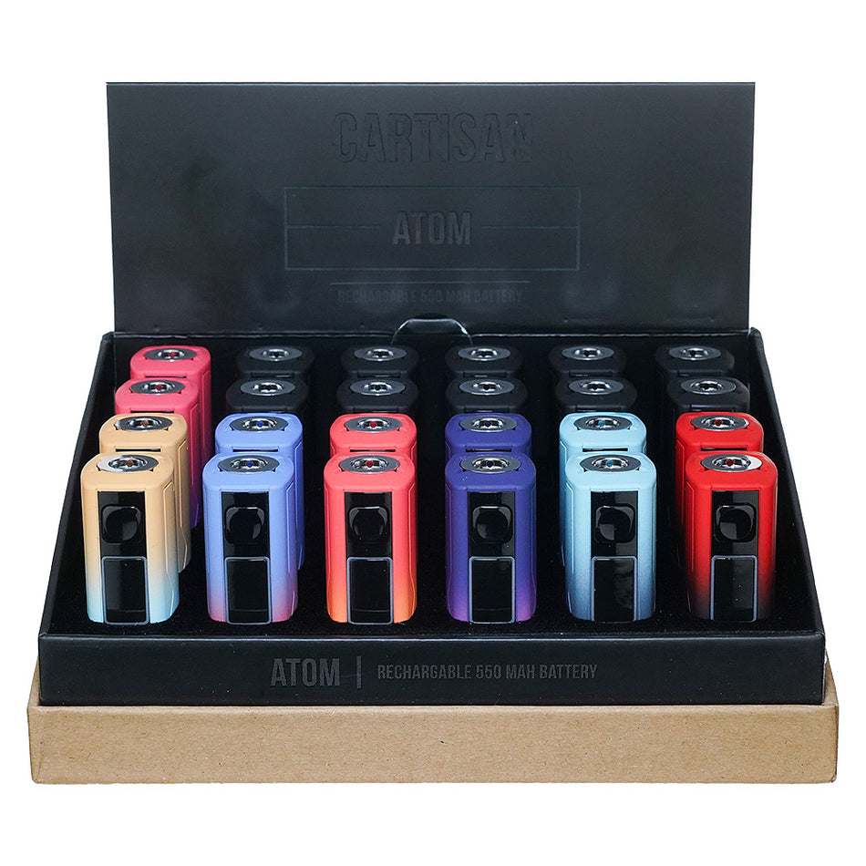 BATTERY) CARTISAN ATOM 510 THREAD BATTERY SET Hibro Wholesale BATTERY) CARTISAN ATOM 510 THREAD BATTERY SET Hibro Wholesale