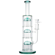 (WATER PIPE) 13" TRIPLE TREE PERC - TEAL