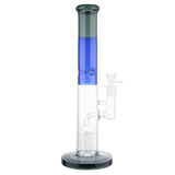 (WATER PIPE) 14" TREE PERC STRAIGHT BEAKER - GREY