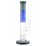 (WATER PIPE) 14" TREE PERC STRAIGHT BEAKER - GREY