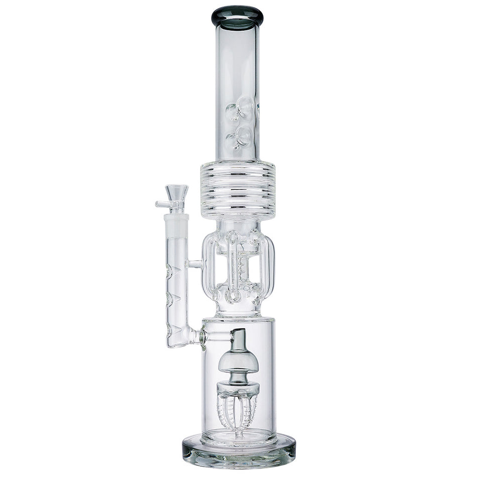 (WATER PIPE) 20" SCIENTIFIC GLASS LOOKAH STYLE - GREEN