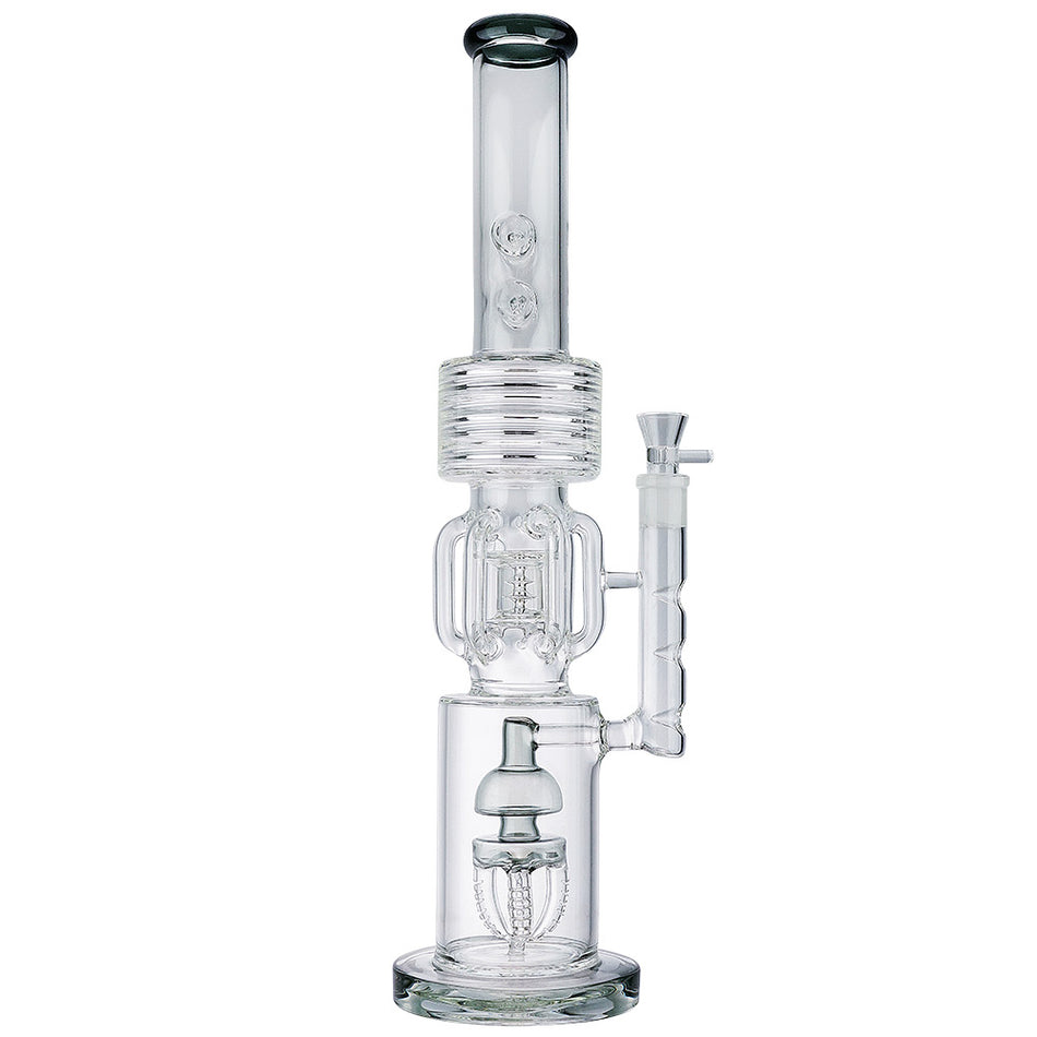 (WATER PIPE) 20" SCIENTIFIC GLASS LOOKAH STYLE - GREEN