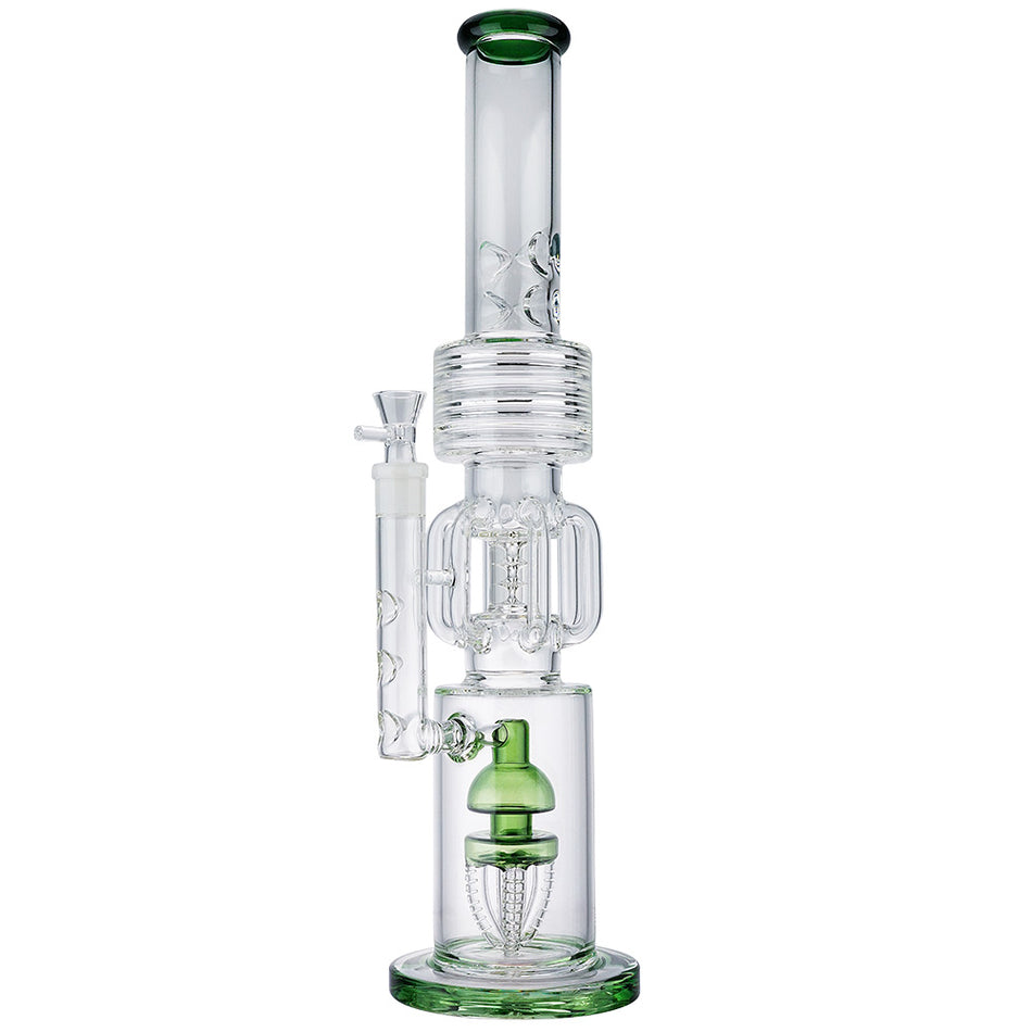 (WATER PIPE) 20" SCIENTIFIC GLASS LOOKAH STYLE - GREY