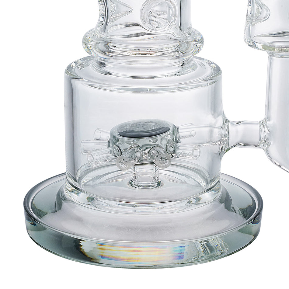 (WATER PIPE) 16.5" MULTI SPRINKLER PERC LOOKAH STYLE - JADE BLUE
