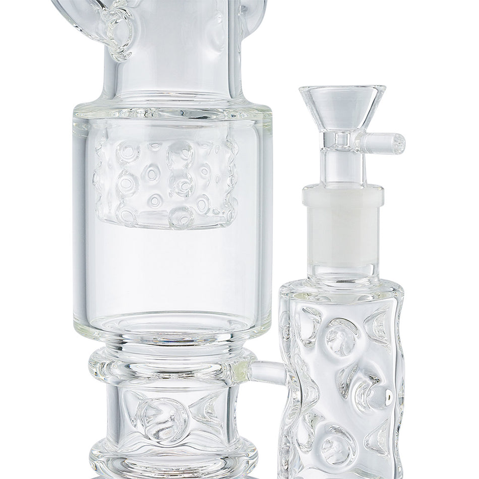(WATER PIPE) 16.5" MULTI SPRINKLER PERC LOOKAH STYLE - JADE BLUE