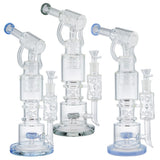 (WATER PIPE) 16.5" MULTI SPRINKLER PERC LOOKAH STYLE - GREY