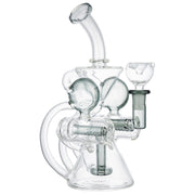 (RECYCLER) 9.5" DOUBLE INLINE PERC - GREY