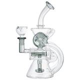 (RECYCLER) 9.5" DOUBLE INLINE PERC - GREY