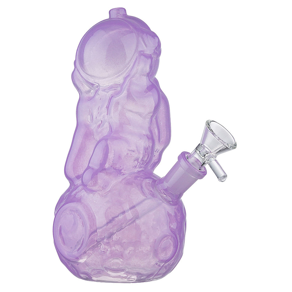 (WATER PIPE) 7" ASTRONAUT ON MOON - PURPLE