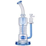 (WATER PIPE) 12" 6 ARM PERC - BLUE