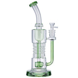(WATER PIPE) 12" 6 ARM PERC - GREEN