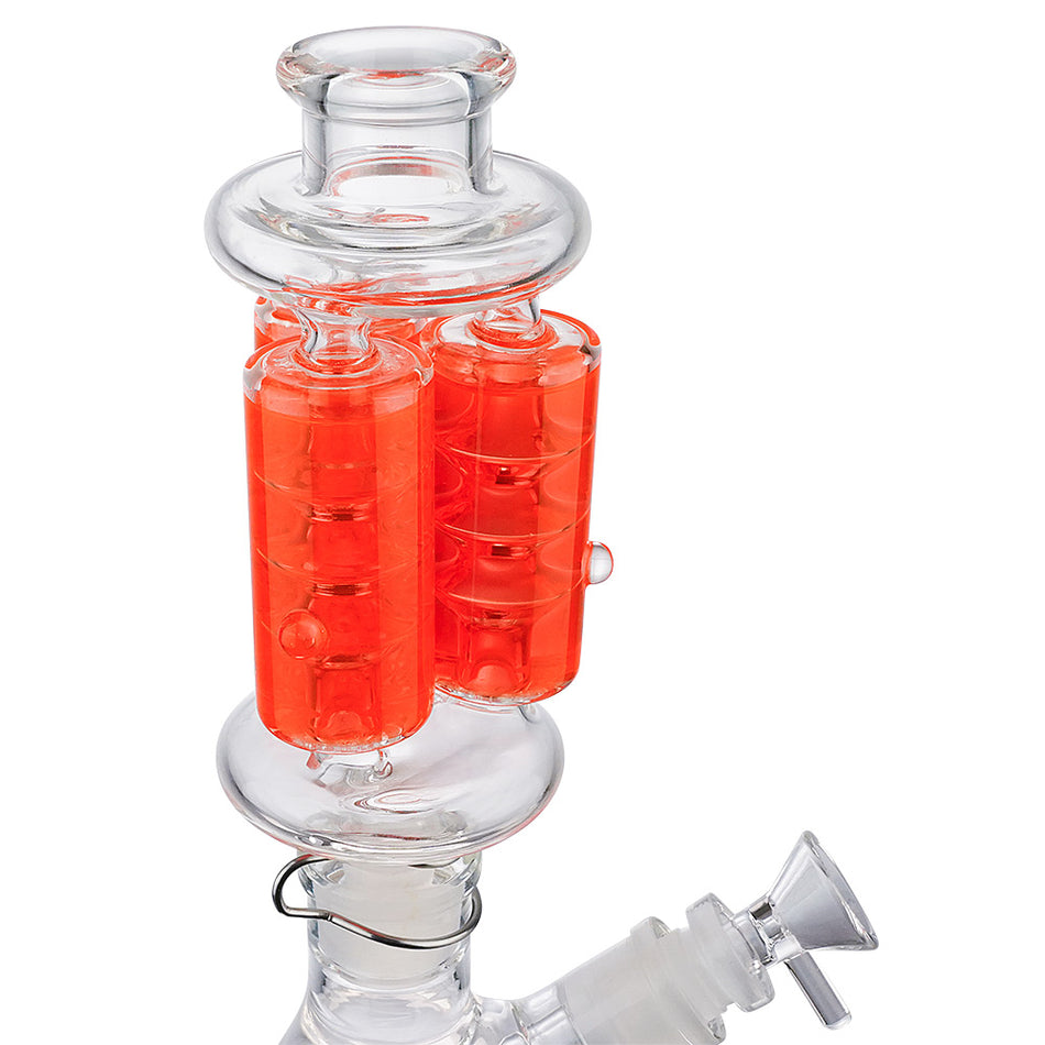 (FREEZABLE) 12" TRIPLE COIL - ORANGE