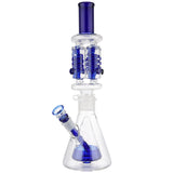 (WATER PIPE) 16" QUADRUPLE COIL FREEZABLE - BLUE