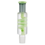 (WATER PIPE) 16.5" 2 PC FREEZABLE COIL PERC - JADE GREEN