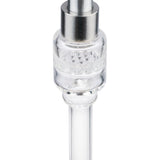 (NECTAR STRAW) 5" HONEYCOMB 14mm SCREW GLASS TIP - CLEAR