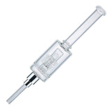 (NECTAR COLLECTOR) 6.7" DIAMOND CUT SCREW GLASS TIP - CLEAR