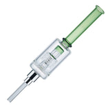 (NECTAR COLLECTOR) 6.7" DIAMOND CUT SCREW GLASS TIP - GREEN