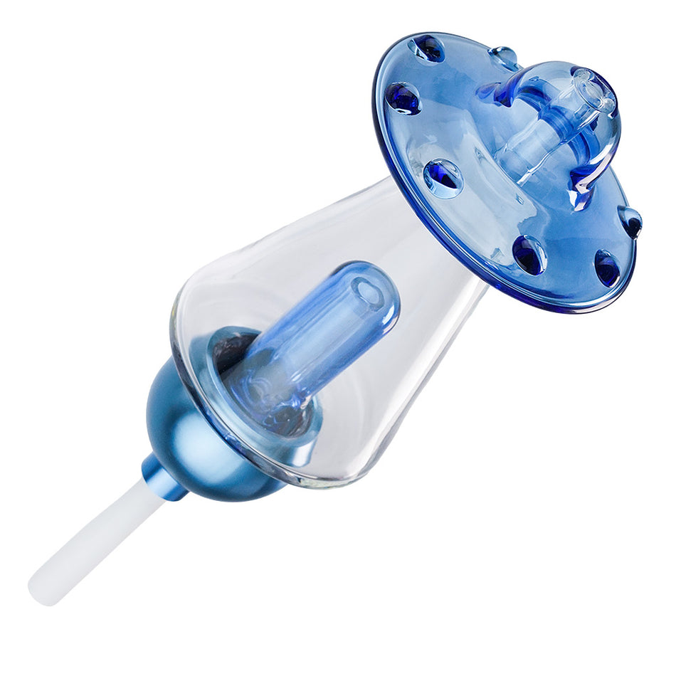 (NECTAR COLLECTOR) 5" UFO SCREW CERAMIC TIP - BLUE