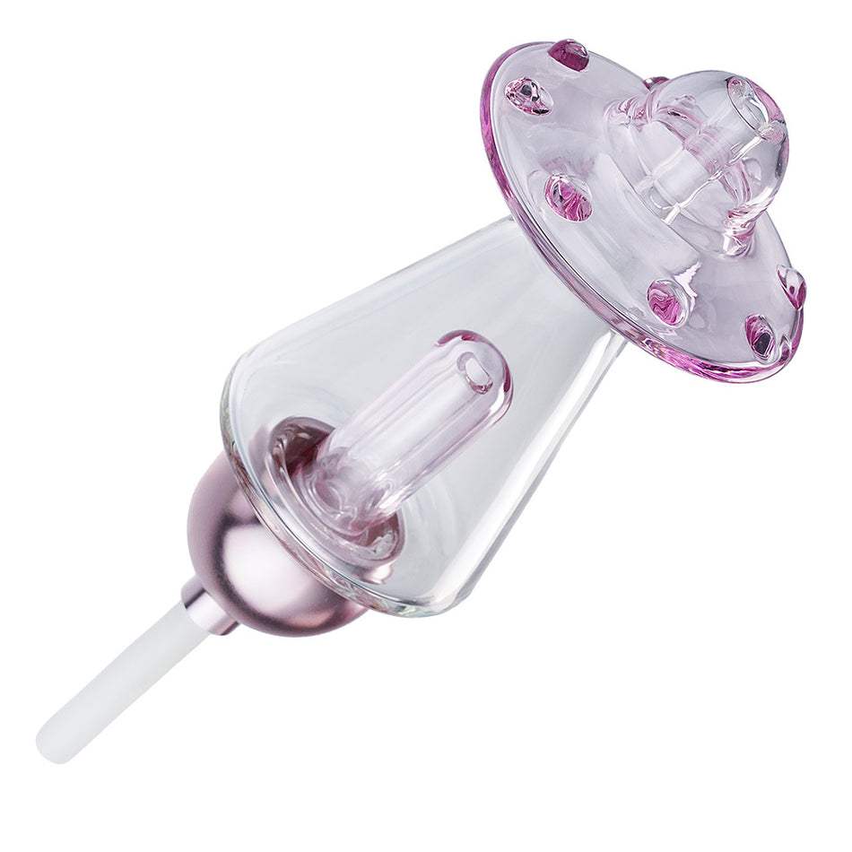 (NECTAR COLLECTOR) 5" UFO SCREW CERAMIC TIP - PINK