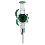 (NECTAR COLLECTOR) 4.8" EVIL EYE SCREW CERAMIC TIP - GREEN