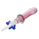 (NECTAR STRAW) 4.6" ONE RING WITH CERAMIC TIP - GOLD FUME