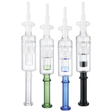 (NECTAR STRAW) DIAMON PERC WITH SCREW CERAMIC TIP SET - CLEAR