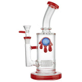 (WATER PIPE) 12" HONEYCOMB FINGER GRIP - RED