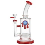 (WATER PIPE) 12" HONEYCOMB FINGER GRIP - RED