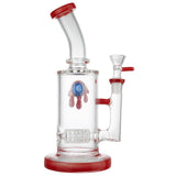 (WATER PIPE) 12" HONEYCOMB FINGER GRIP - RED
