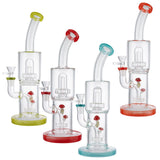 (WATER PIPE) 12" MUSHROOM PERC - RED