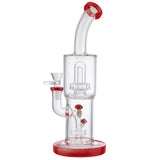 (WATER PIPE) 12" MUSHROOM PERC - RED