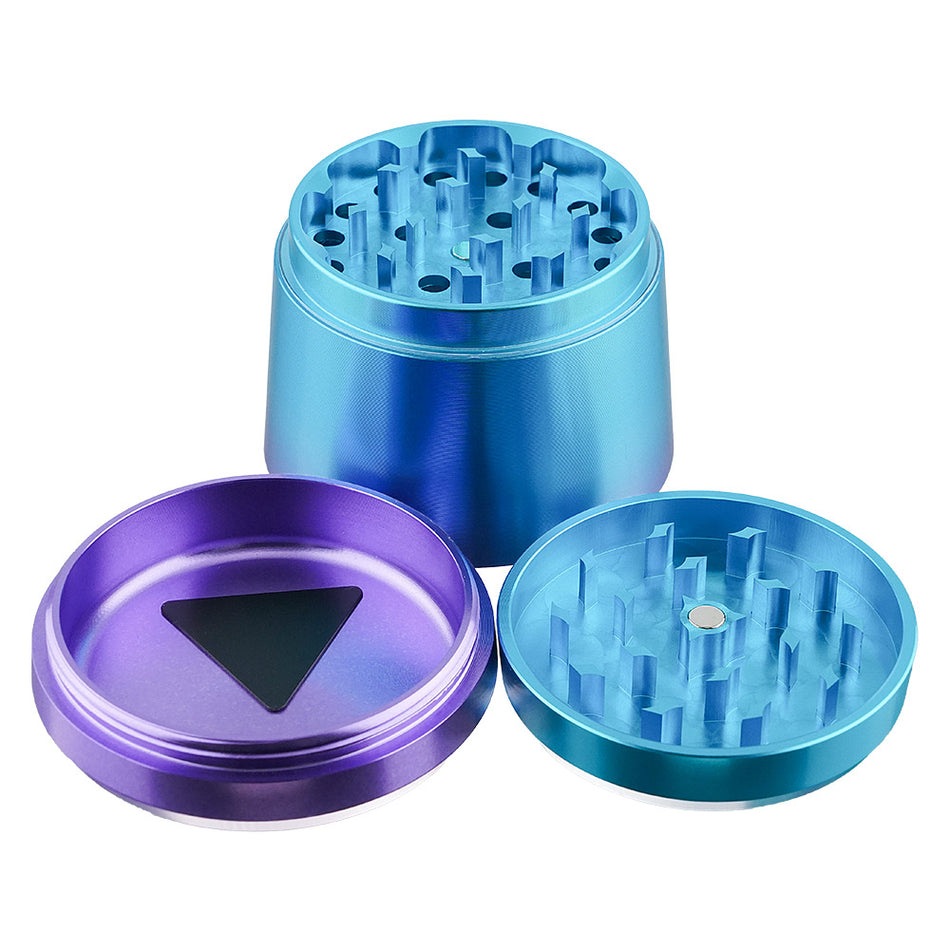 (GRINDER) 2.5" CHROMIUM CRUSHER 3PC #CN6553 - RED