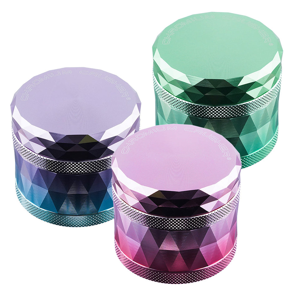 (GRINDER) 2.5" CHROMIUM CRUSHER 4PC #CN6556 - PINK