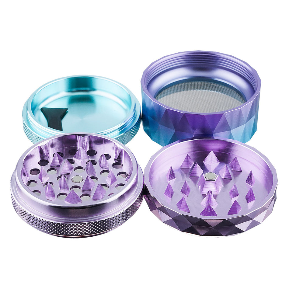 (GRINDER) 2.5" CHROMIUM CRUSHER 4PC #CN6556 - PINK