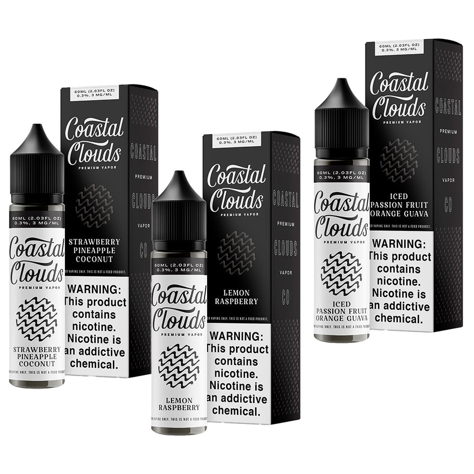 COASTAL CLOUDS E-LIQUID 60ml NEW FLAVOR ADDED! – Hibro Wholesale