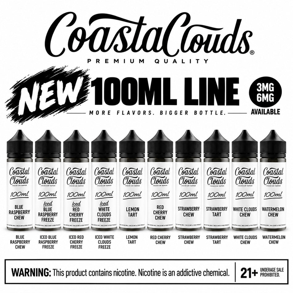 COASTAL CLOUDS E-LIQUID 100ml - NEW ARRIVAL