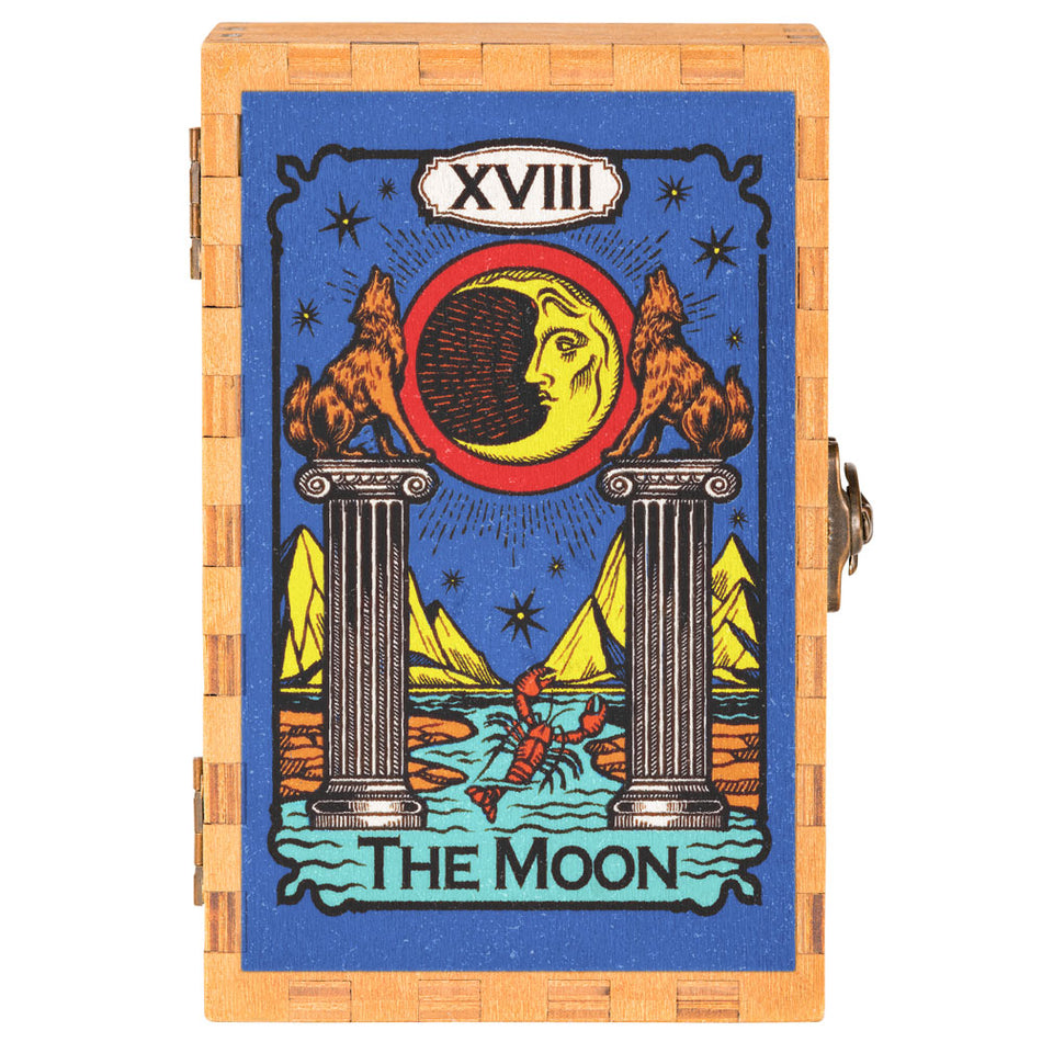 (WOODEN BOX) SMALL 6" X 4" THE MOON