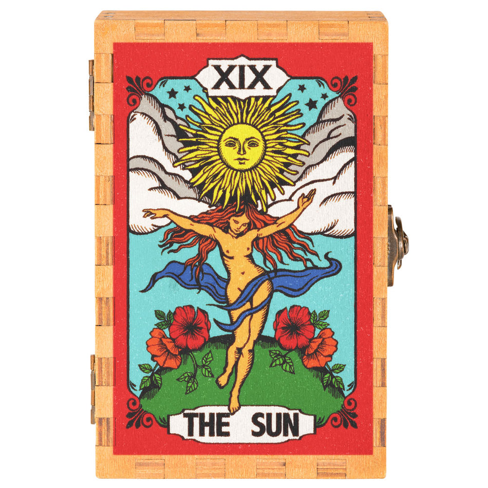 (WOODEN BOX) SMALL 6" X 4" THE SUN