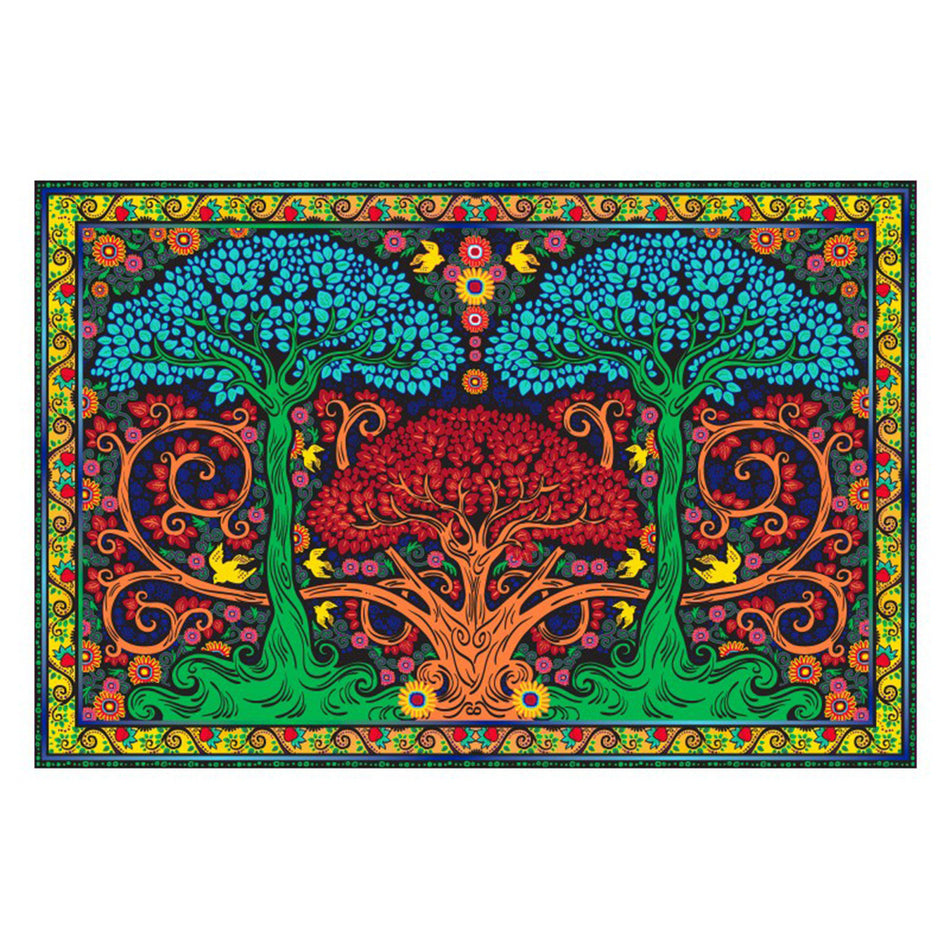 (3D TAPESTRIES) 60" X 90" THREE TREES