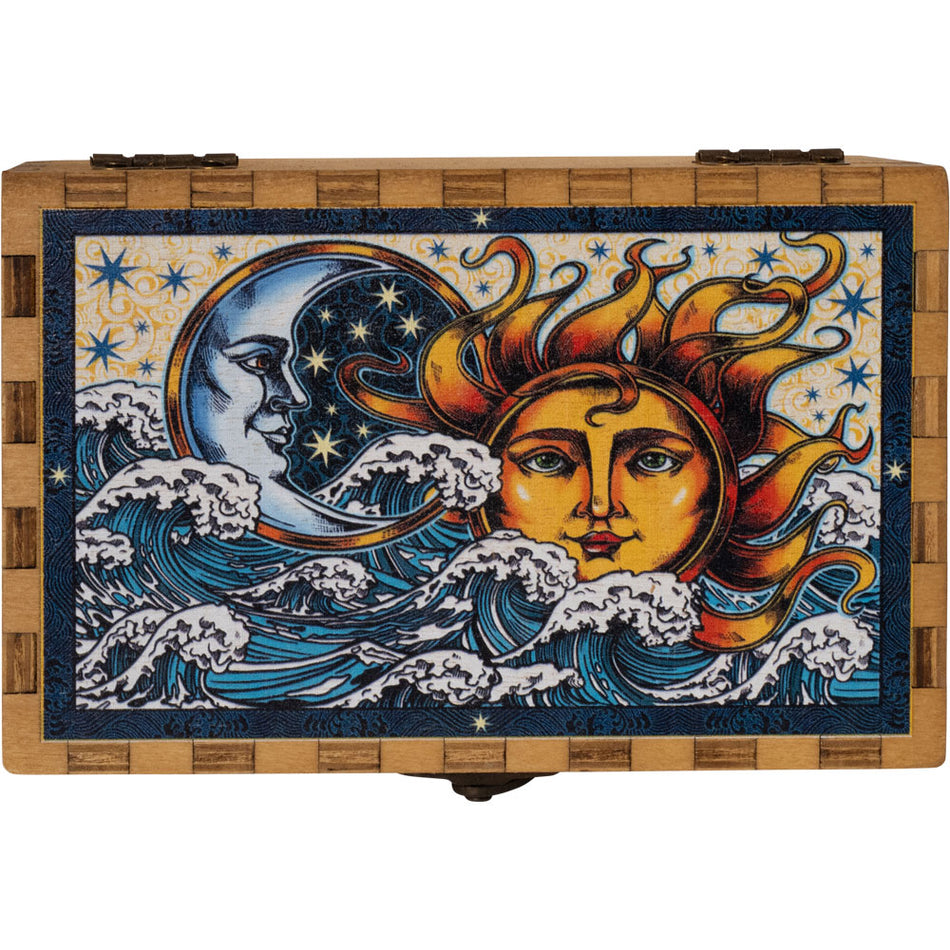 (WOODEN BOX) SMALL 6" X 4" SUNRISE