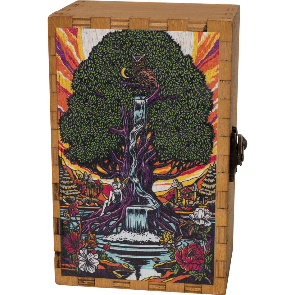 (WOODEN BOX) SMALL 6" X 4" GIVING TREE